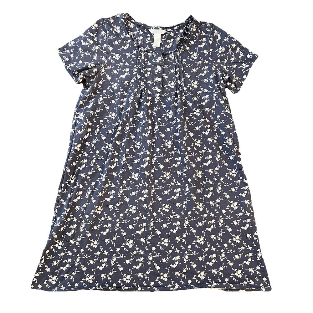 Adonna Women’s Nightgown Small Floral Cotton